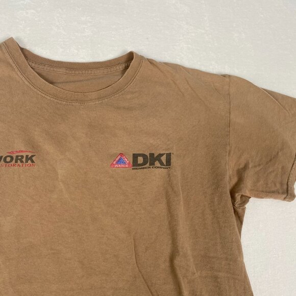 DKI Disaster Emergency Response Team Brown Distressed Bleached Discolored Tee - Picture 3 of 9